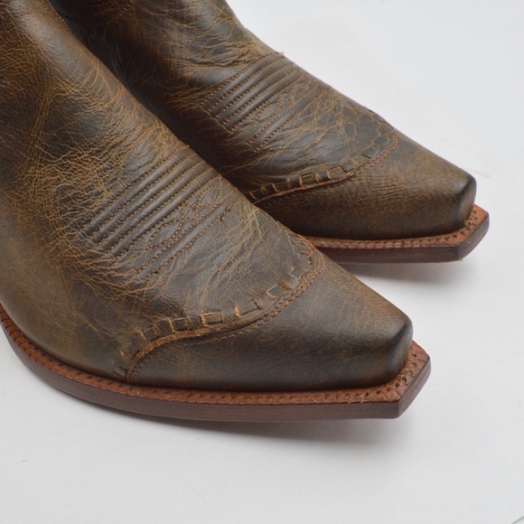 Tony Lama VF6009 Brown Leather Western Cowboy Boots Womans Size 7B EUC - Picture 4 of 11